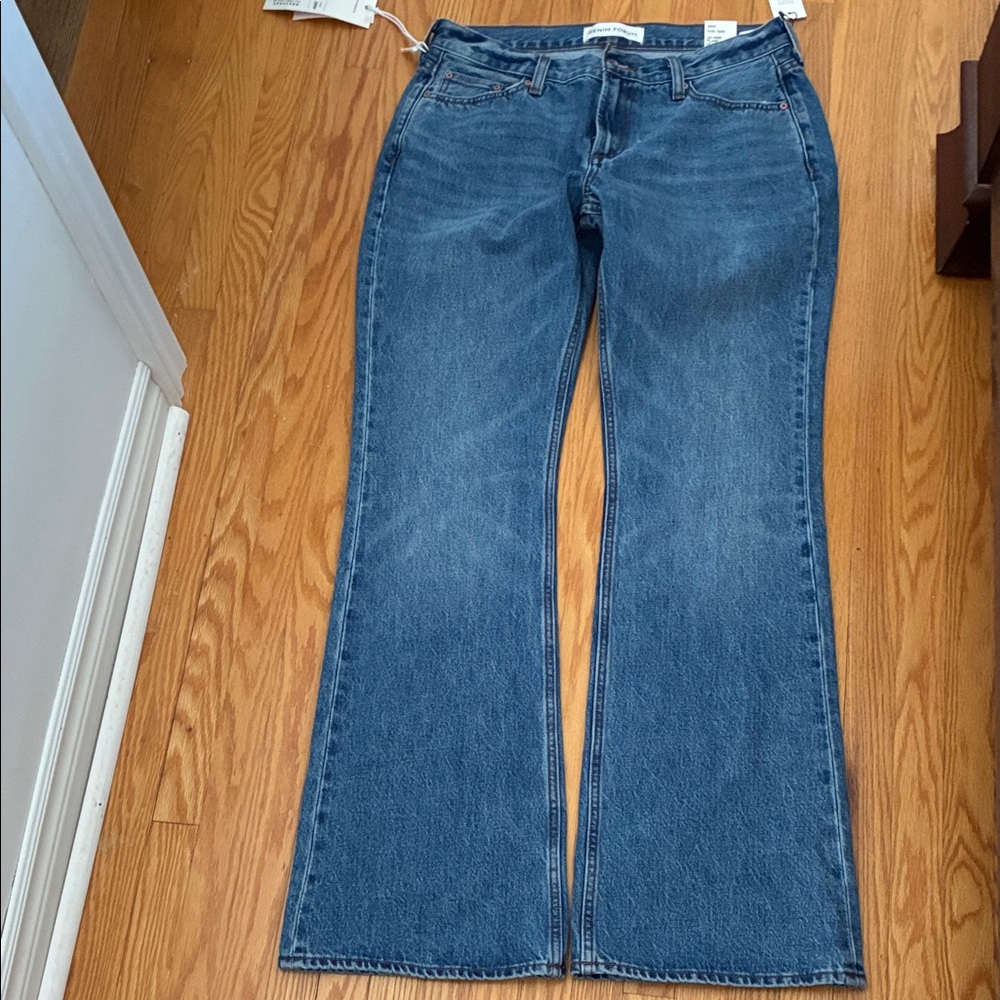 Denim Forum Blue Flare & Wide Leg Jeans
